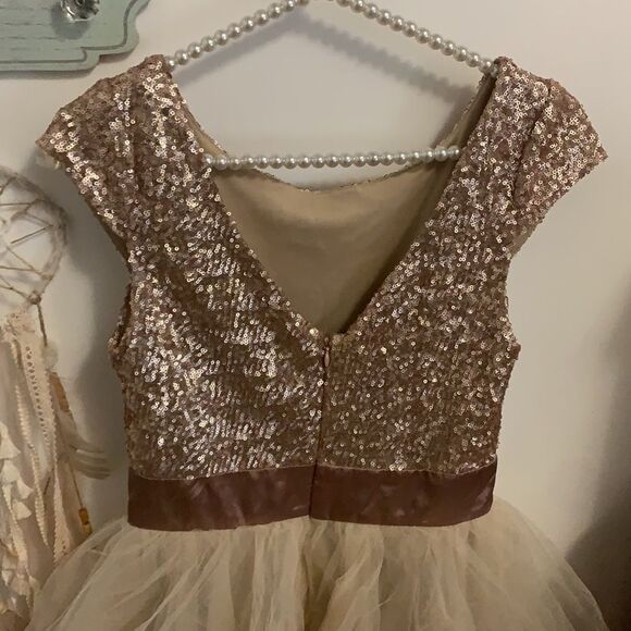 Peace love royal sequin and tulle party dress size 3 - Picture 4 of 7